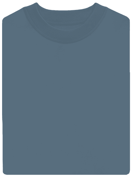 Bez potlače unisex mikina bez kapucne Nordic Blue