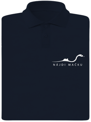 Nájdi mačku pánska polokošeľa Navy Mal
