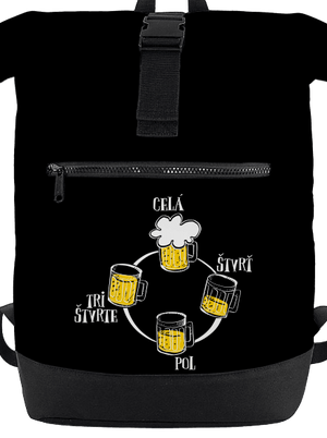 Pivné hodiny batoh Black