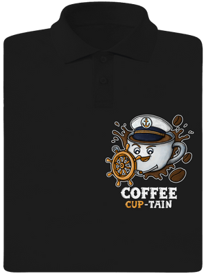 Coffee Cup-tain pánska polokošeľa Black
