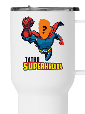 Tatko superhrdina termohrnček White