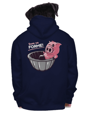 Vo forme pánska mikina na zips Navy