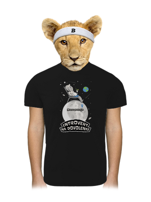 Introvert na dovolenke detské športové tričko Black