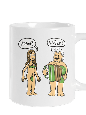 Eva a Vašek klasický hrnček White