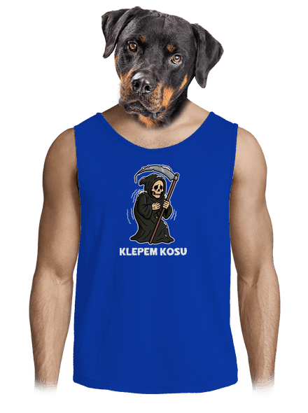 Klepem kosu pánske tielko Royal Blue