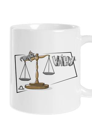 Mačací horoskop: Váhy klasický hrnček White