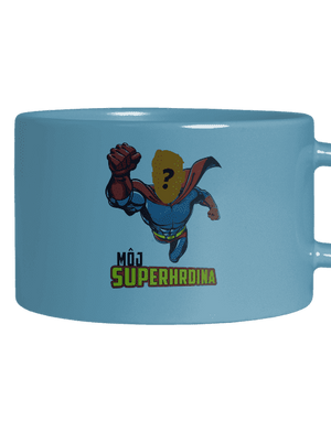 Môj superhrdina hrnček makronka Blue Macaron