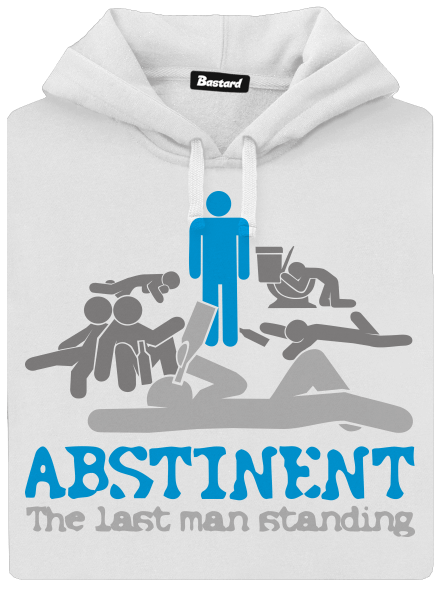 Abstinent dámska mikina klokanka White