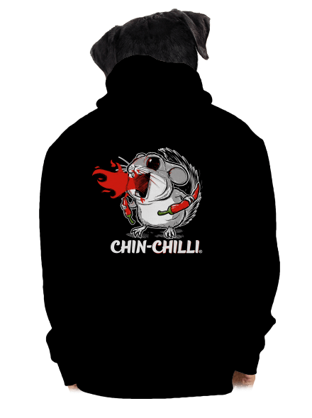 Chinchilli pánska mikina na zips Black
