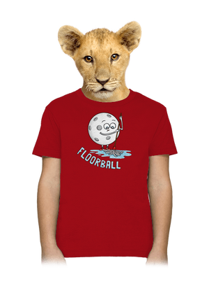 Floorball detské tričko Red