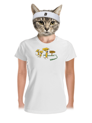 Beží líšky k táboru dámske športové tričko White