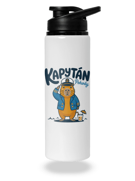 Kapytán pohody flaša na vodu White