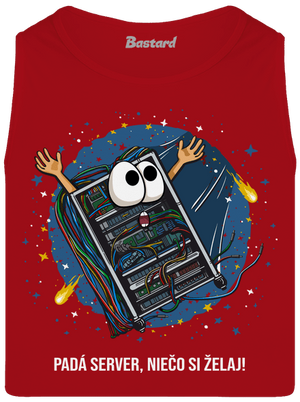 Padá server pánske tielko Red
