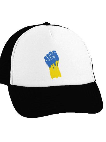 Ukrajina - Ruka šiltovka truckerka Black cap