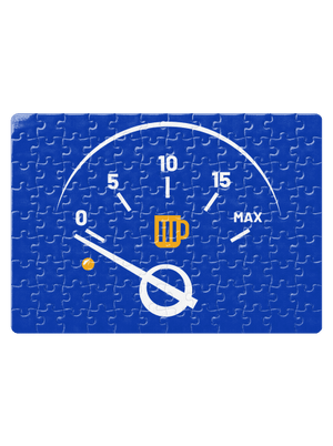 Prázdna nádrž puzzle White