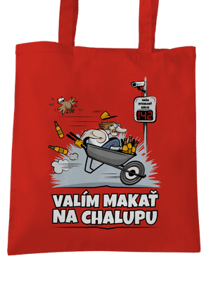 Valím na chalupu taška Bright Red