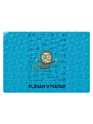 Plávam v matike puzzle White