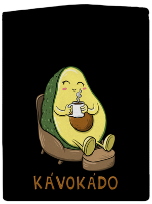 Kávokádo pánska mikina na zips Black