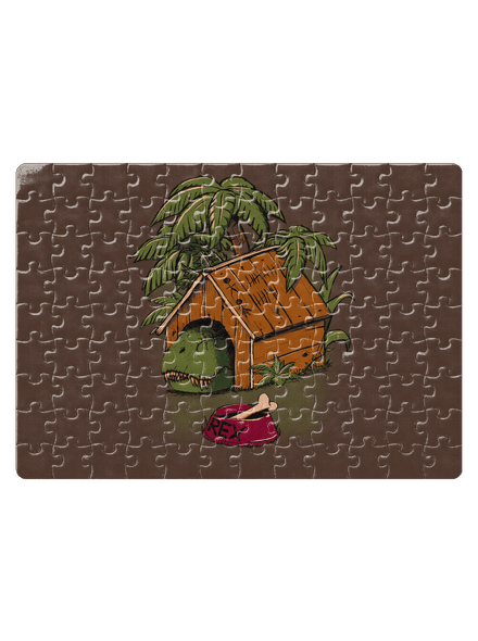 Pozor pes puzzle White