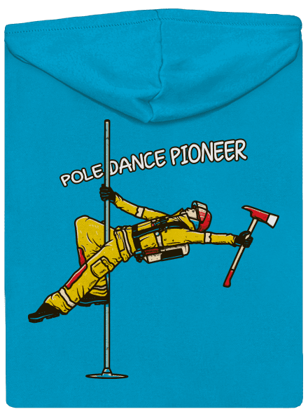 Pole Dance by Dežik dámska mikina na zips Blue Atol