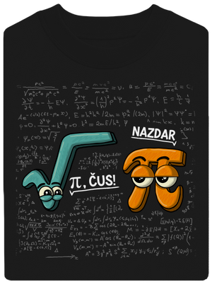 Pí, čus! unisex mikina bez kapucne Black