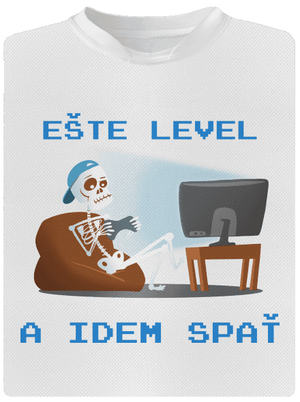 Ešte level detské športové tričko White