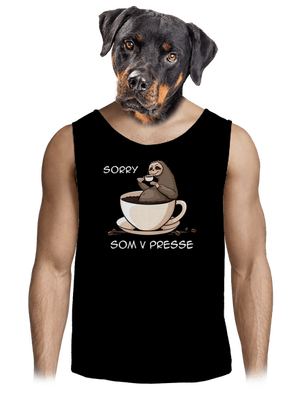 V presse pánske tielko Black