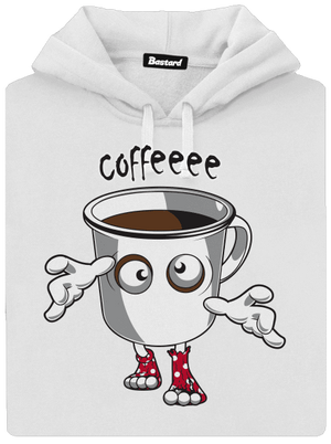 Zombie kafe dámska mikina klokanka White