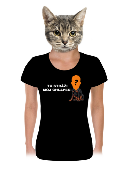 Tu strážim ja dámske tričko Black