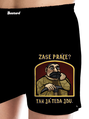 Zase práce? pánske trenky Black