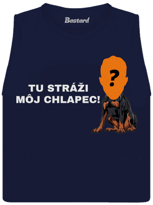 Tu strážim ja dámske tielko voľné Navy