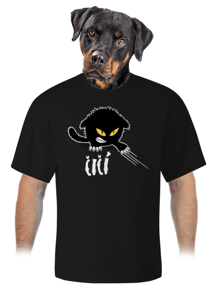 Čičina unisex tričko oversized Black