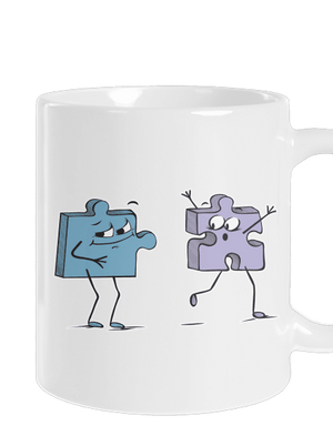 Puzzlíci klasický hrnček White