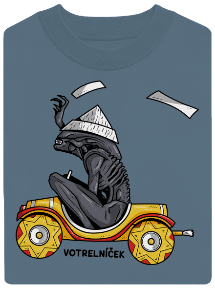 Votrelníček unisex mikina bez kapucne Nordic Blue