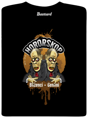 Hororskop - Blíženci pánske tričko Black