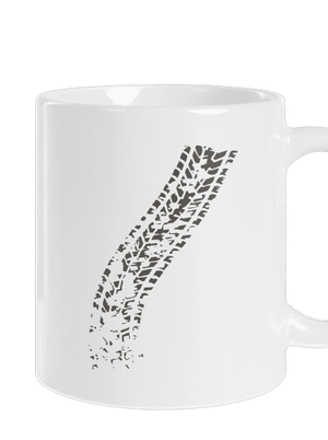 Prejdený klasický hrnček White