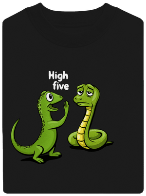 High Five unisex mikina bez kapucne Black