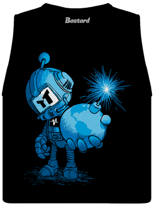 Časovaná bomba dámske tielko voľné Black