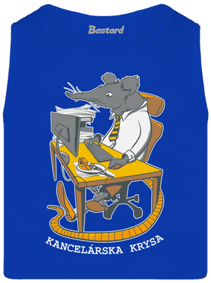 Kancelárska krysa pánske tielko Royal Blue