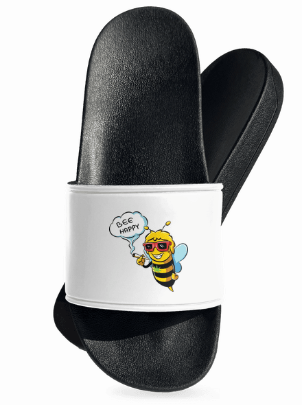 Bee happy šľapky White