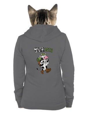 Tur na cestách dámska mikina na zips Steel Gray