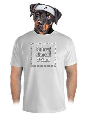 Vlastná potlač pánske športové tričko White