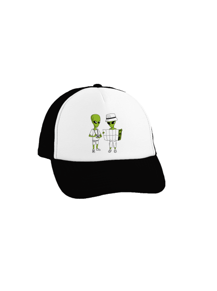 Mimozemšťania šiltovka truckerka Black cap