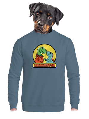 Armageddon unisex mikina bez kapucne Nordic Blue