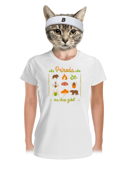 Príroda ma chce zabiť dámske športové tričko White