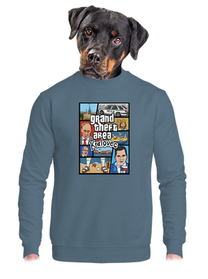 unisex mikina bez kapucne