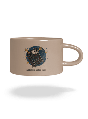 Padá server hrnček makronka Brown Macaron