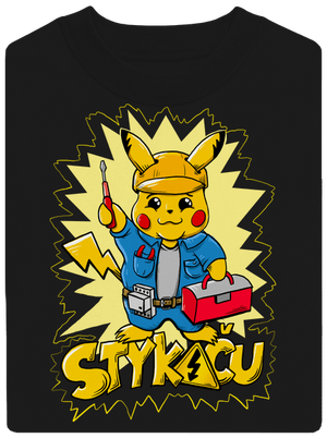 Stykaču unisex mikina bez kapucne Black