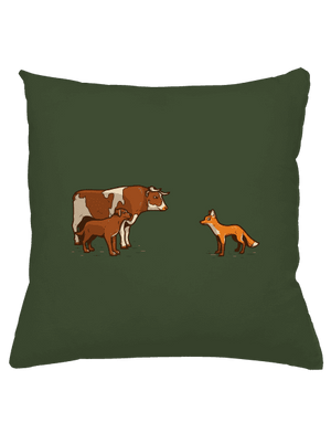 Vůl, pes a vulpes vankúš Olive Green