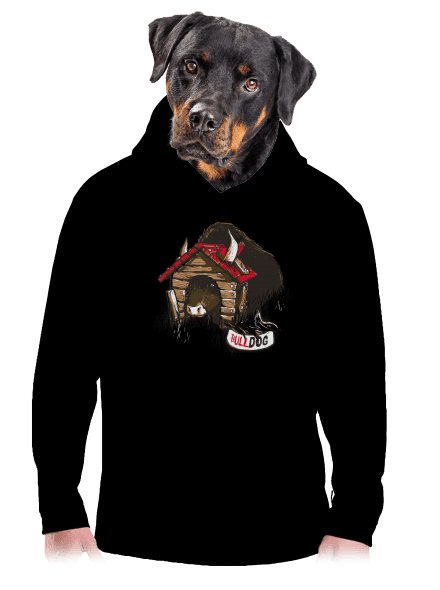 Bulldog pánska mikina klokanka Black